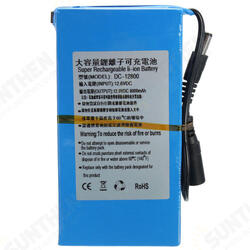DC 12V 8000mAh Super Rechargeable Portable Lithium - ion Battery Pack DC 12V 8000mAh Super Rechargeable Portable Lithium - ion Battery Pack