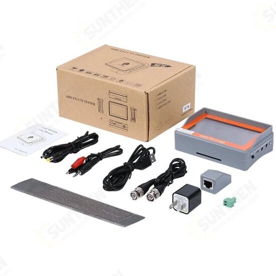 IV7W 1080P 5MP 4.3Inch HD AHD Camera Tester CCTV Tester Monitor AHD Analog Camera Testing UTP Cable Test TVI CVI