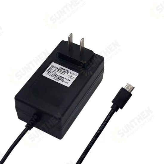 Round/Flat Head Power Adapter DC Power Adapter for CCTV Security Camera Power Cord - US Plug