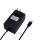 Round/Flat Head Power Adapter DC Power Adapter for CCTV Security Camera Power Cord - US Plug