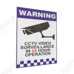 Warning CCTV Security Surveillance Camera Decal Sticker Sign 66mmx100mm Internal Warning CCTV Security Surveillance Camera Decal Sticker Sign 66mmx100mm Internal