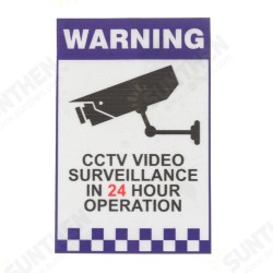 Warning CCTV Security Surveillance Camera Decal Sticker Sign 66mmx100mm Internal Warning CCTV Security Surveillance Camera Decal Sticker Sign 66mmx100mm Internal
