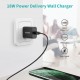 18W USB-C PD Charger Fast Charging Travel Charger Adapter For iPhone 12 12Pro Max 12Mini Huawei P40 Mate 40 Pro
