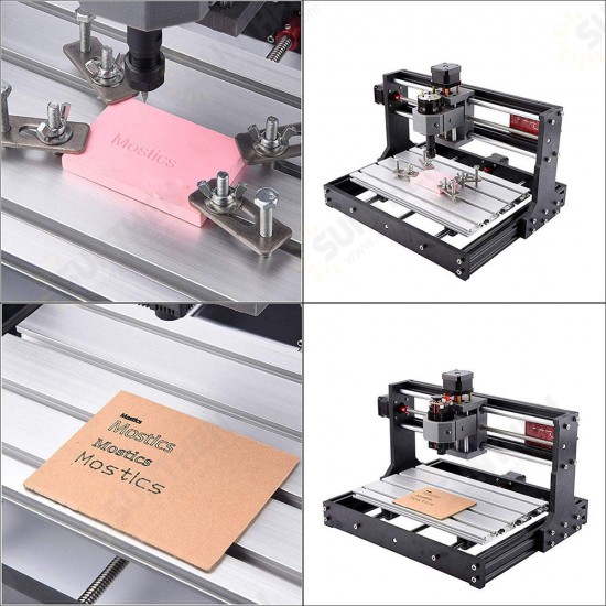 Upgrade Version 1810 GRBL Control Mini DIY CNC Router Standard Spindle Motor Wood Laser Engraving Machine Spindle Motor PCB PVC Milling Engraver Wood Router Engraver