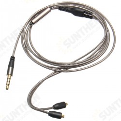 1.28M Replacement Audio Cord Cable with Mic for Shure SE215 315 535 846 UE900 Headphone 1.28M Replacement Audio Cord Cable with Mic for Shure SE215 315 535 846 UE900 Headphone