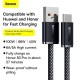[2Pcs] 100W USB-A to USB-C Cable Fast Charging Data 480Mbps Transmission Cable 1m Samsung iPad MacBook AirFor Xiaomi 12