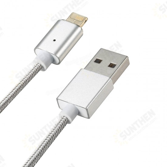 2 in 1 Ligthing Micro Magnetic Charging Data Cable For iphone X 8/8Plus Samsung S8 Xiaomi Redmi Note