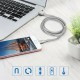 [2Pcs] Magnetic USB to Micro USB Cable Fast Charging Data Transmission Cord Line 1m long For Samsung For Xiaom
