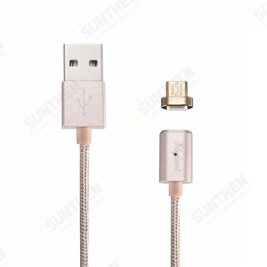 [2Pcs] Magnetic USB to Micro USB Cable Fast Charging Data Transmission Cord Line 1m long For Samsung For Xiaom