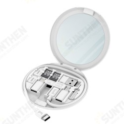 11In1 TypeC 65W USB Multifunctional Data Cable With Charging/Transmitting/Bracket/Card Removal Pin/Memory Card Storage For iPhone Xiaomi Redmi Samsung 11In1 TypeC 65W USB Multifunctional Data Cable With Charging/Transmitting/Bracket/Card Removal Pin/Memory Card Storage For iPhone Xiaomi Redmi Samsung