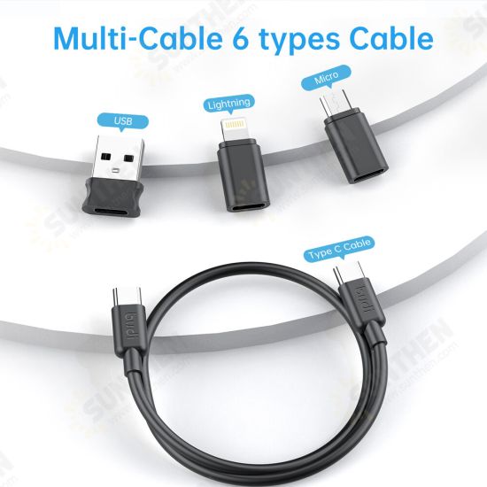 11In1 TypeC 65W USB Multifunctional Data Cable With Charging/Transmitting/Bracket/Card Removal Pin/Memory Card Storage For iPhone Xiaomi Redmi Samsung