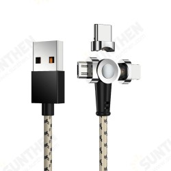 180 Degree Rotating Braided Type C Micro USB Magnetic Data Cable for iPhone 11 Pro XS Huawei P30 Pro Mate 30 Mi9 9Pro S10+ Note10 180 Degree Rotating Braided Type C Micro USB Magnetic Data Cable for iPhone 11 Pro XS Huawei P30 Pro Mate 30 Mi9 9Pro S10+ Note10
