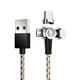 180 Degree Rotating Braided Type C Micro USB Magnetic Data Cable for iPhone 11 Pro XS Huawei P30 Pro Mate 30 Mi9 9Pro S10+ Note10