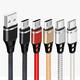 2.1A Micro USB Nylon Weave Fast Charging Data Cable For HUAWEI