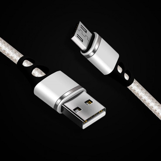 2.1A Micro USB Nylon Weave Fast Charging Data Cable For HUAWEI