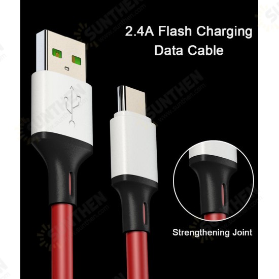 2.1A Type C 1M 2M Fast Charging Color Data Cable For HUAWEI Honor HTC