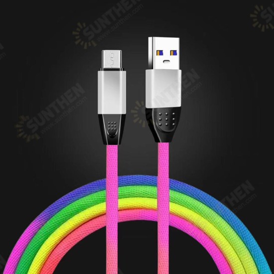 2.4A Micro USB Type C Fast Charging Data Cable For Huawei P30 Pro Mate 30 Mi9 9Pro Oneplus 6T 7 Pro S10+ Note10