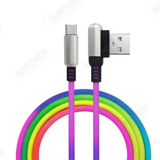 2.4A Micro USB Type C Fast Charging Data Cable For Huawei P30 Pro Mate 30 Mi9 9Pro Oneplus 6T 7 Pro S10+ Note10