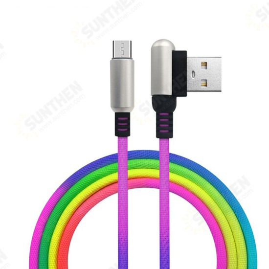 2.4A Micro USB Type C Fast Charging Data Cable For Huawei P30 Pro Mate 30 Mi9 9Pro Oneplus 6T 7 Pro S10+ Note10