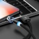 2.4A Type C Micro USB LED Indicator Fast Charging Data Cable For Huawei P30 Pro Mate 30 Mi9 9Pro 7A 6Pro OUKITEL Y4800