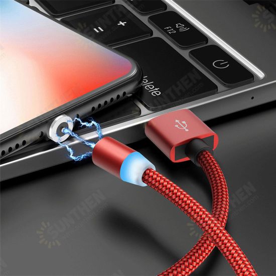 2.4A Type C Micro USB LED Indicator Fast Charging Data Cable For Huawei P30 Pro Mate 30 Mi9 9Pro 7A 6Pro OUKITEL Y4800