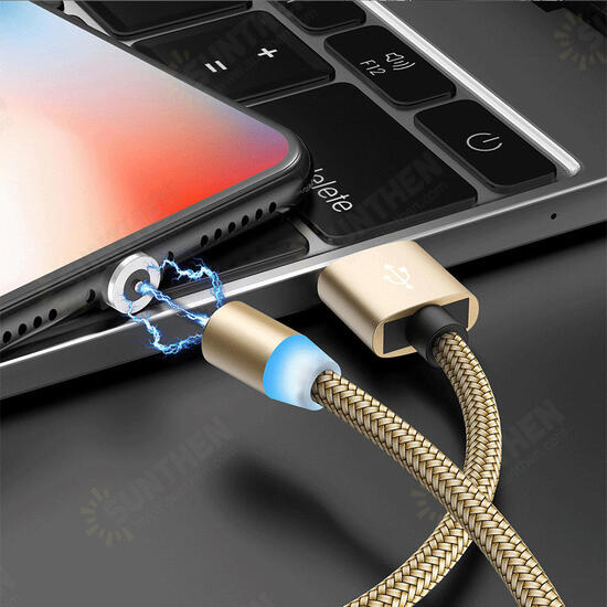 2.4A Type C Micro USB LED Indicator Fast Charging Data Cable For Huawei P30 Pro Mate 30 Mi9 9Pro 7A 6Pro OUKITEL Y4800