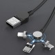 3in1 180 Degree Rotating Type C Micro USB 3.5A Fast Charging Rotating Magnetic Data Cable For iPhone Huawei P30 Pro Mate 30 Mi9 9Pro S10+ Note10 3in1 180 Degree Rotating Type C Micro USB 3.5A Fast Charging Rotating Magnetic Data Cable For iPhone Huawei P30 Pro Mate 30 Mi9 9Pro S10+ Note10
