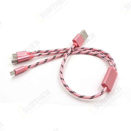 30cm 3 in 1 Cable for iPhone 11 11 Pro Max Armor 11 Xiaomi Mi9 Mi10