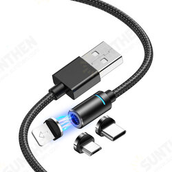 3A LED Magnetic Type C Micro USB Fast Charging Data Cable For Huawei P30 Pro P40 Mi10 K30 Poco X2 S20 5G 3A LED Magnetic Type C Micro USB Fast Charging Data Cable For Huawei P30 Pro P40 Mi10 K30 Poco X2 S20 5G