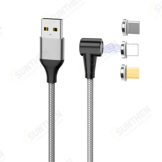 3A Magnetic Data Cable 3 in 1 Type C Micro USB Fast Charging Cable For Mi10 9Pro K30 Huawei P30 P40 Pro