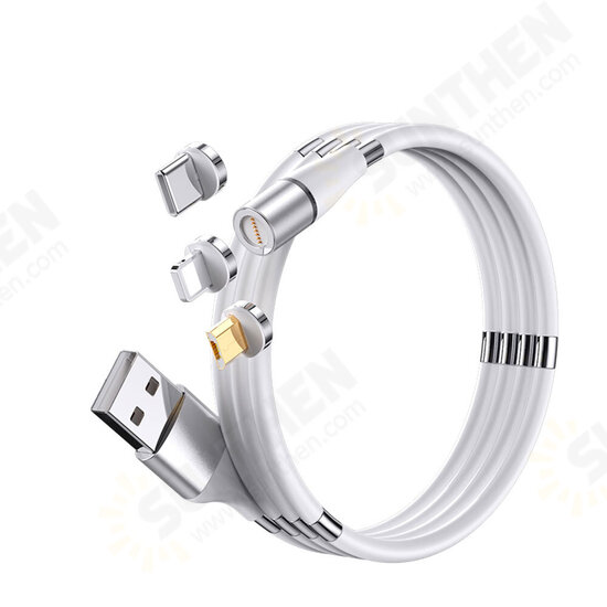 3A Magnetic Easy-Coil Supercalla Micro USB/ Type-C Charging Data Cable for Samsung Galaxy Note S20 ultra Huawei Oneplus 8 Pro Huawei Mate40