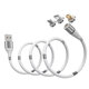 3A Magnetic Easy-Coil Supercalla Micro USB/ Type-C Charging Data Cable for Samsung Galaxy Note S20 ultra Huawei Oneplus 8 Pro Huawei Mate40