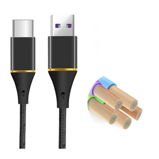 5A Type C Fast Charging Data Cable For Huawei P30 Pro Mate30 5G Mi10 K30 S20 5G