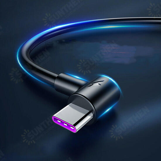 5A Type-C Super Fast Charging Elbow Data Cable For Huawei P30 Mate 30 9 Pro S10+ Note10 5A Type-C Super Fast Charging Elbow Data Cable For Huawei P30 Mate 30 9 Pro S10+ Note10