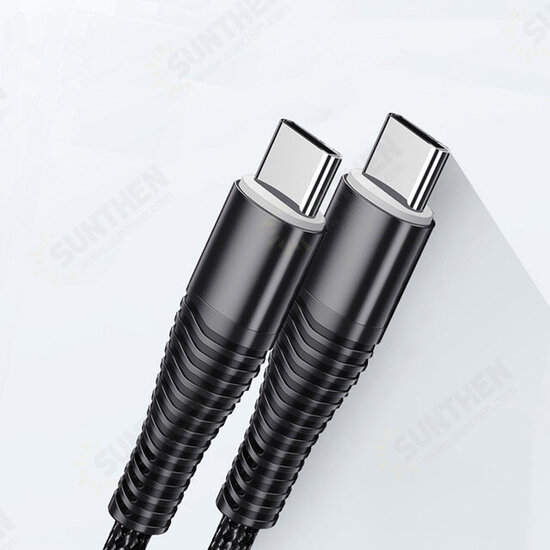 60W USB Type-C PD Quick Charge Type-C to Type-C Fast Charging Data Cable for Samsung Galaxy Note S20 ultra Huawei P40 Pro Oneplus