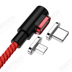 90 Degree Magnetic Type C Micro USB Data Cable Fast Charging For Mi10 9Pro Huawei P30 P40 Pro 90 Degree Magnetic Type C Micro USB Data Cable Fast Charging For Mi10 9Pro Huawei P30 P40 Pro