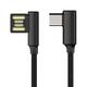 90 Degree Reversible 2.4A Type C Fast Charging Data Cable For Oneplus 5t Xiaomi 6 Mi A1 S8