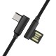 90 Degree Reversible 2.4A Type C Fast Charging Data Cable For Oneplus 5t Xiaomi 6 Mi A1 S8