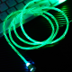 AM19 LED Flowing Light Luminous Micro USB Type-C Magnetic Charging Data Cable for Samsung Galaxy S21 Note S20 ultra Huawei Mate40 OnePlus 8 Pro OPPO