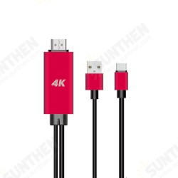 HD 1080P USB 3.1 Type C to HDMI 4k Charging HDTV Video Cable Adapter Converter For Huawei P30 Pro Mate30