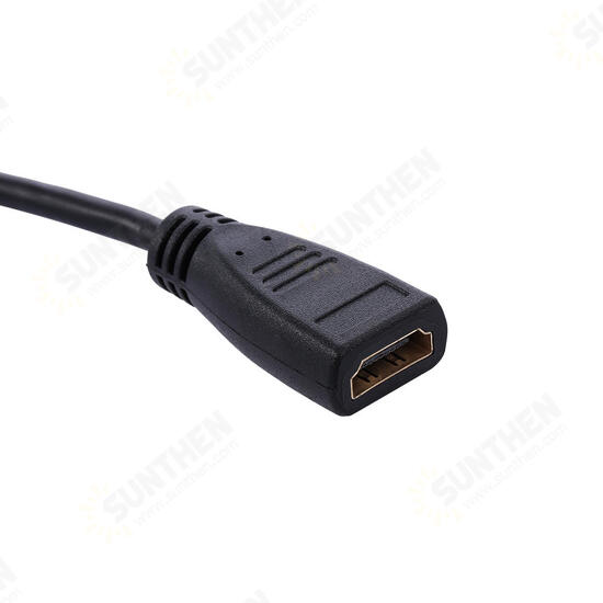 Male to Female HD Converter Adapter Data Cable For Tablet TV Displayer Projector