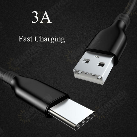 PVC 3A Micro USB Type-C Fast Charging Data Cable for Samsung Galaxy S21 Note S20 ultra Huawei Mate40 P50 OnePlus 9 Pro