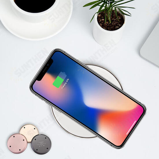 Wireless Charger With LED Light For iPhone X 8 8Plus Samsung S8 S7 Edge Note 8