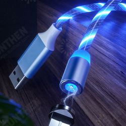 Type C Micro USB Magnetic Data Cable 2A Fast Charging Flowing Light LED Luminous Line For Mi10 9Pro K30 Type C Micro USB Magnetic Data Cable 2A Fast Charging Flowing Light LED Luminous Line For Mi10 9Pro K30