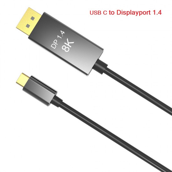 Type-C To Displayport Adapter Cable 8K@60HZ USB 3.1 HD Video Cable For Macbook