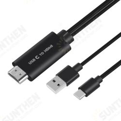 USB 2.0 Type C to HDMI With Charging Function Cable Ultra HD 1080P 4K Adapter Line For Tablet/Switch/ Monitor/Phones USB 2.0 Type C to HDMI With Charging Function Cable Ultra HD 1080P 4K Adapter Line For Tablet/Switch/ Monitor/Phones