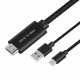 USB 2.0 Type C to HDMI With Charging Function Cable Ultra HD 1080P 4K Adapter Line For Tablet/Switch/ Monitor/Phones