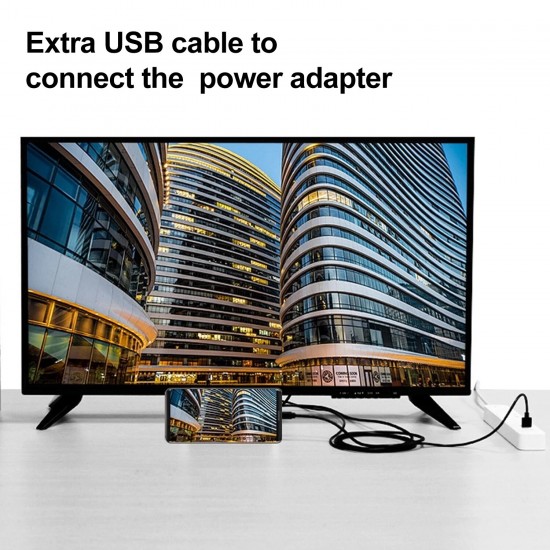 USB 2.0 Type C to HDMI With Charging Function Cable Ultra HD 1080P 4K Adapter Line For Tablet/Switch/ Monitor/Phones