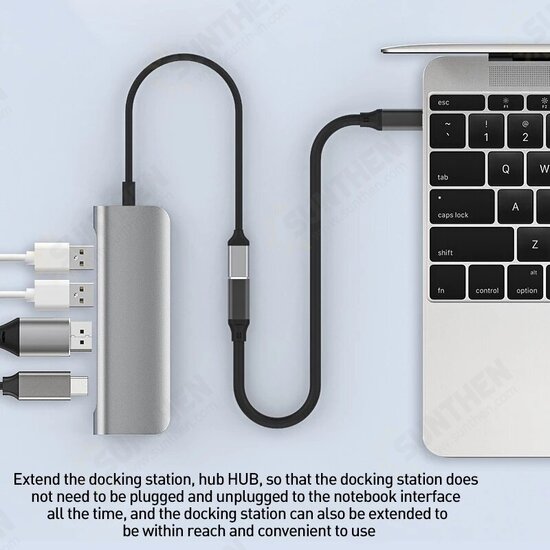 USB-C To USB-C Cable Type-C USB3.2 Gen2 4K@60Hz Data Transmission Cable 1m Samsung iPad MacBook AirMi 10 Huawei P40