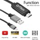 USB to HDMI Adapter Cable Support 8 Channels Digital Audio Support Airplay/Mirroring 2M Long